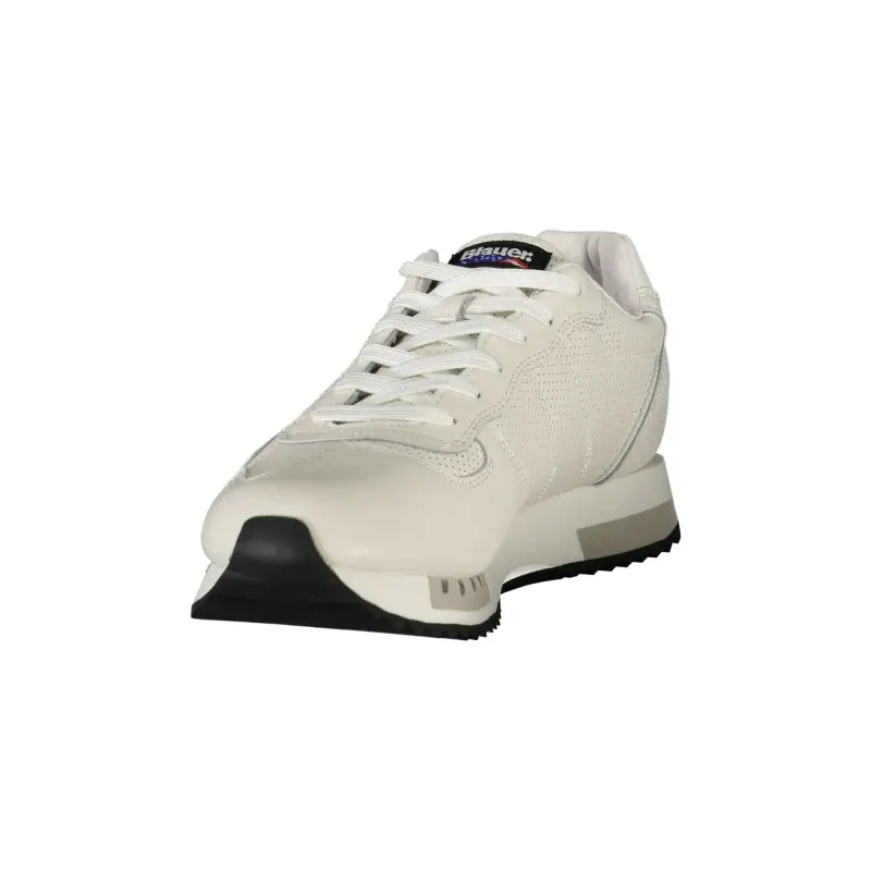 Sneakers Uomo Bianche con Lacci e Dettagli a Contrasto / Bianco miniatura 3