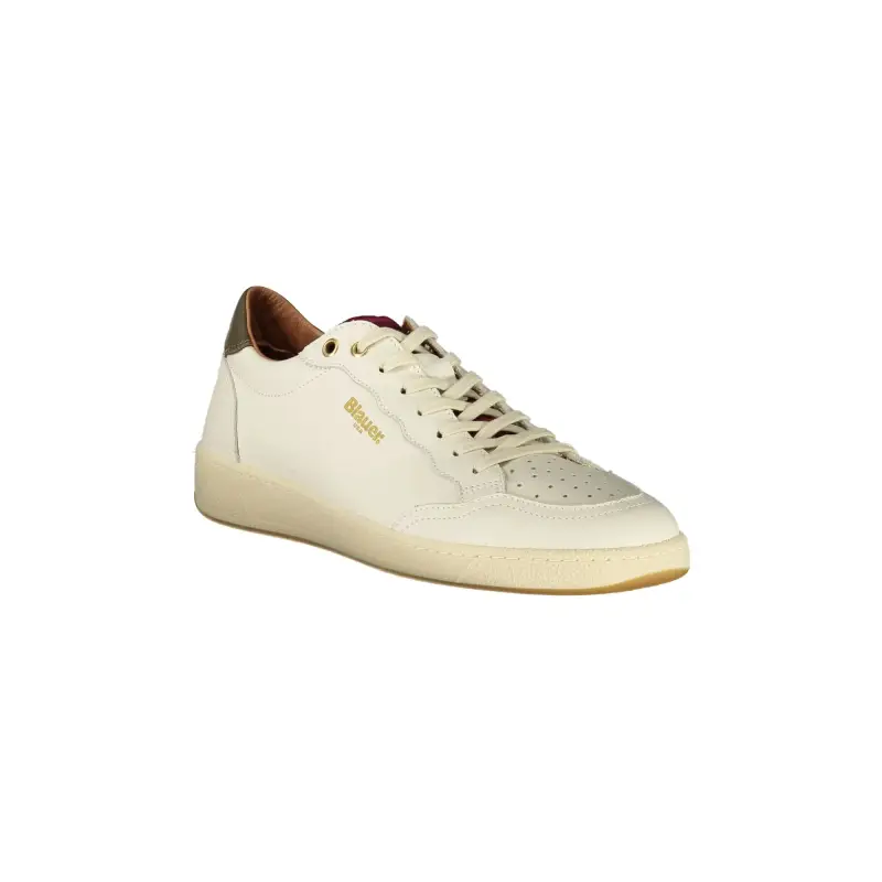 Sneakers Uomo Bianche con Lacci e Dettagli a Contrasto Verde / Bianco miniatura 2