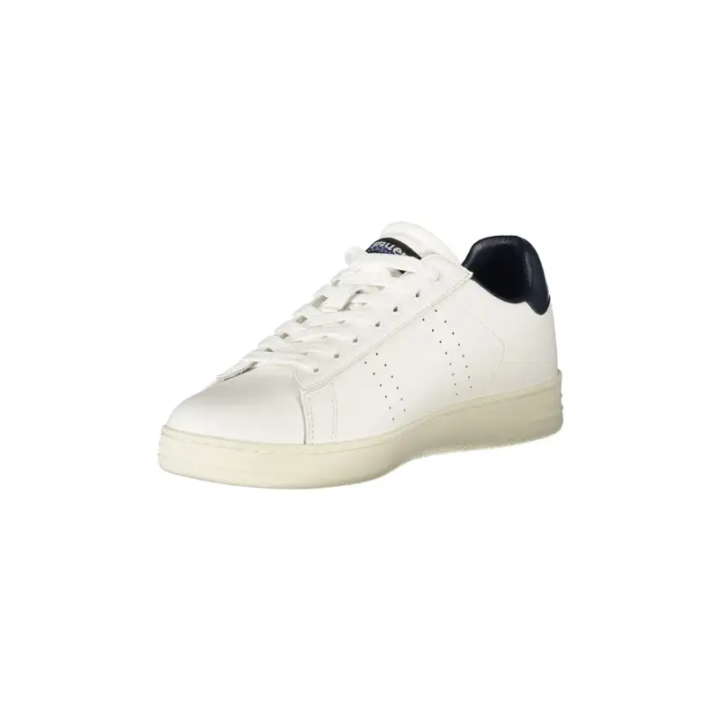Sneakers Uomo Bianche con Lacci e Dettagli in Blu / Bianco miniatura 3