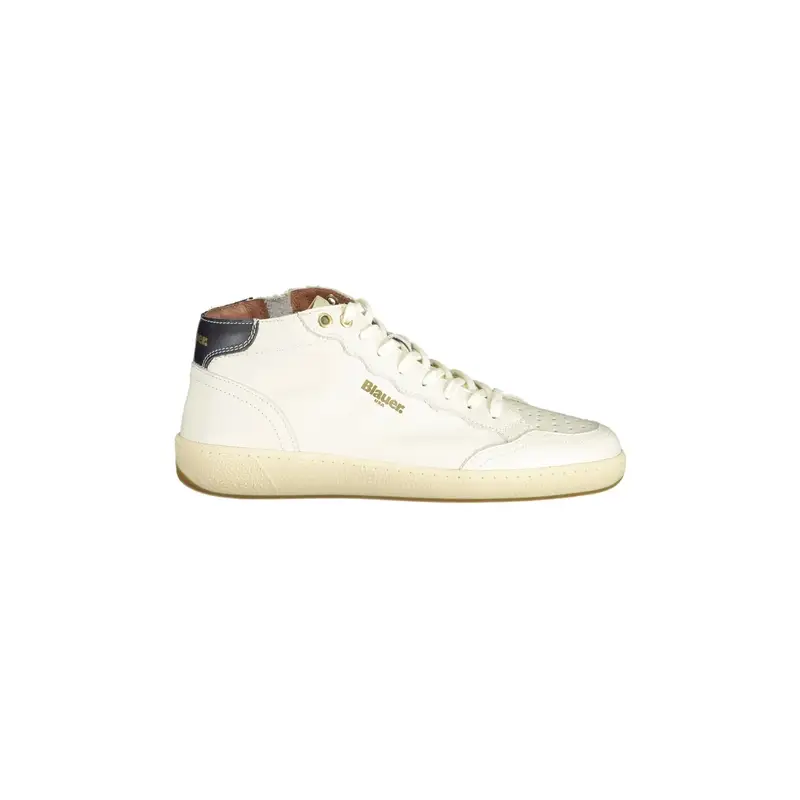 Blauer Sneakers Uomo Bianche con Zip Laterale