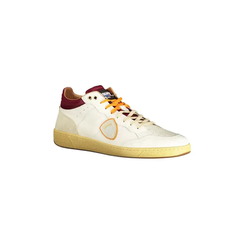 Blauer Sneakers Uomo Bianco e Bordeaux con Logo miniatura 2