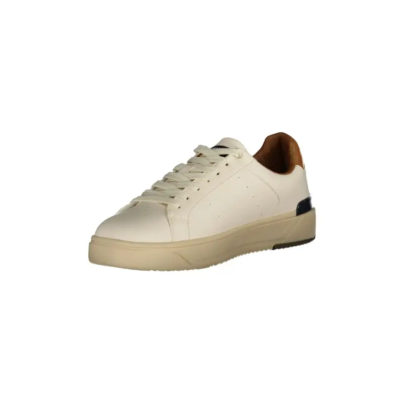 Blauer Sneakers Uomo Bianco con Stampa Logo miniatura 3