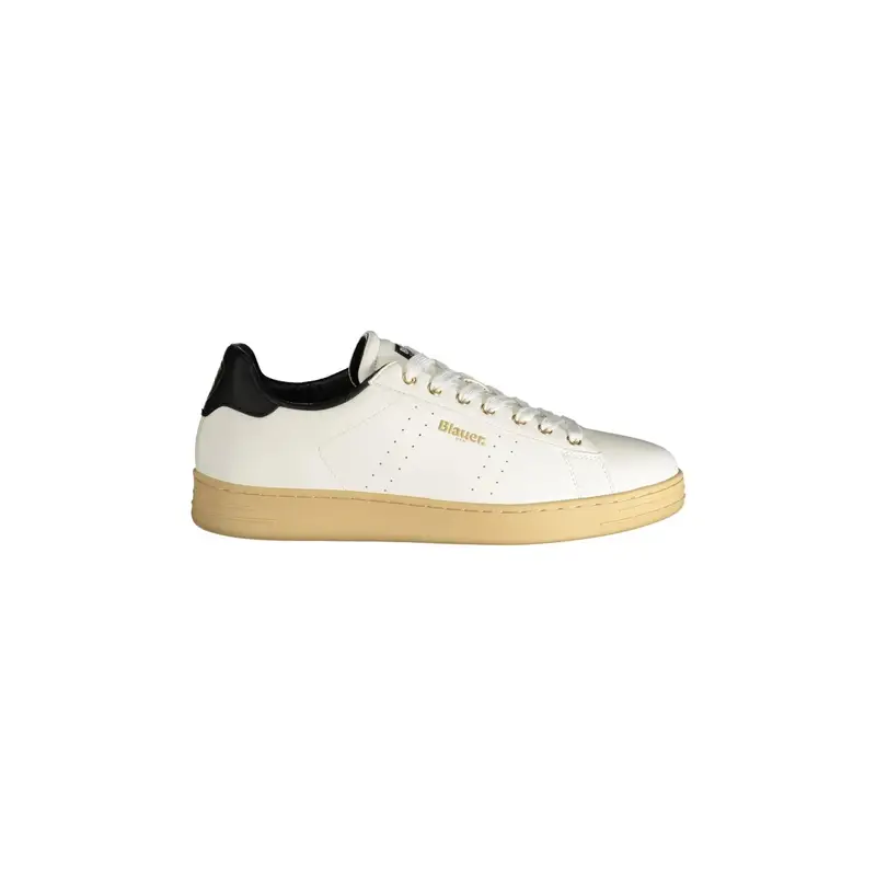 Sneakers Uomo Bianche Stampa Logo Bianco