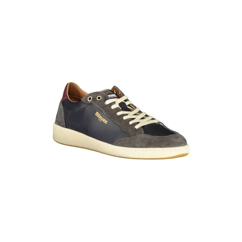 Sneakers Uomo Blu con Lacci e Dettagli a Contrasto / Blu miniatura 2