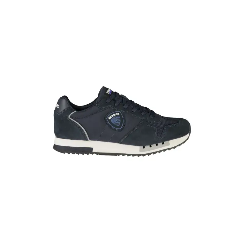 Sneakers Uomo Blu con Lacci e Dettagli a Contrasto / Blu