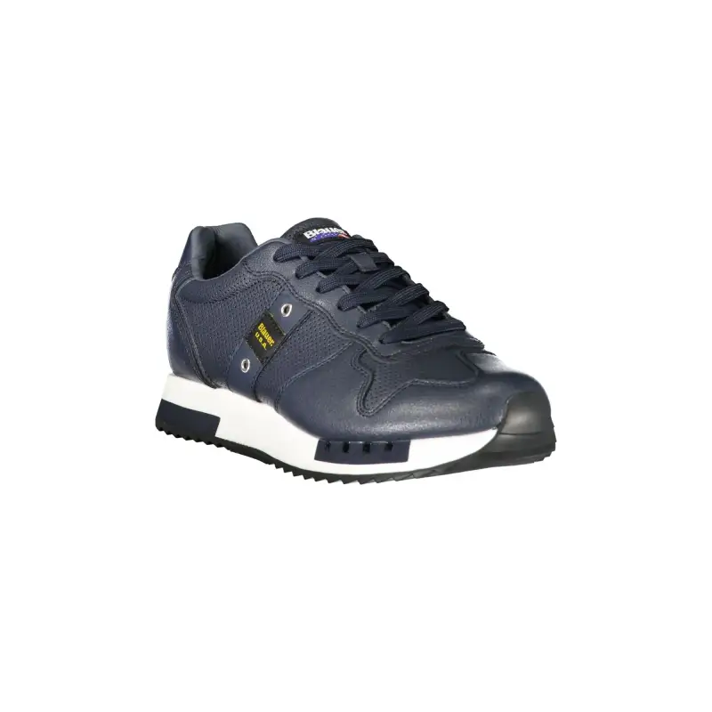 Sneakers Uomo Blu con Lacci e Dettagli a Contrasto / Blu miniatura 2