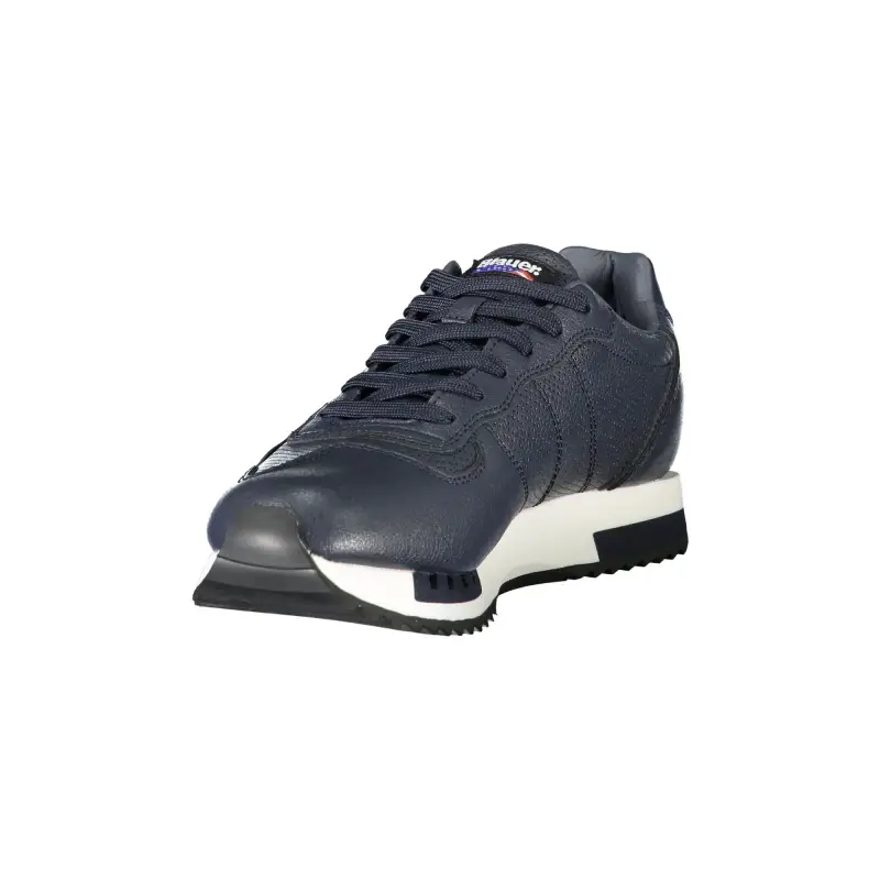 Sneakers Uomo Blu con Lacci e Dettagli a Contrasto / Blu miniatura 3