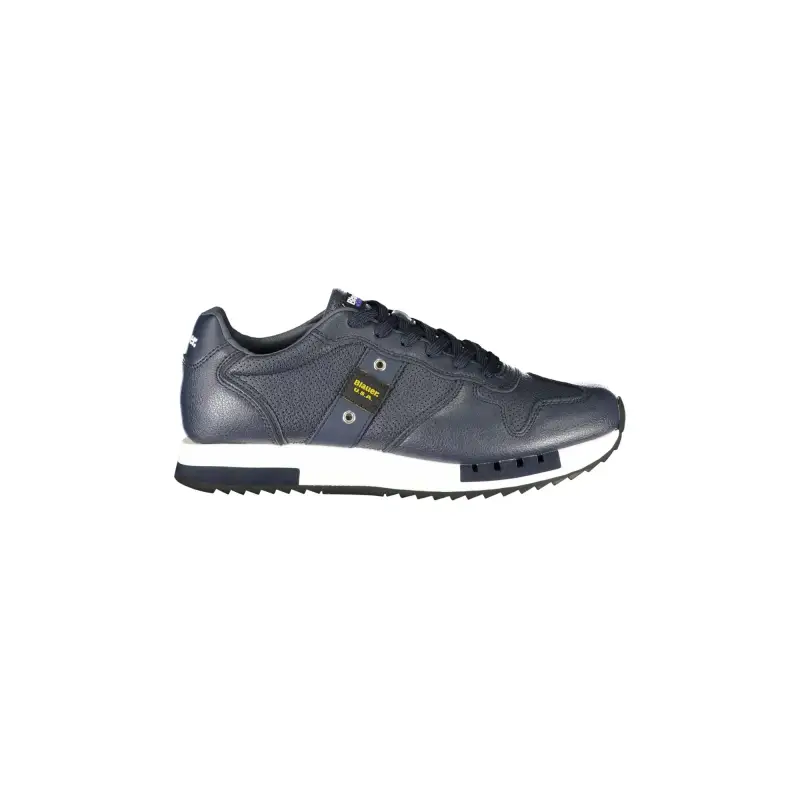 Sneakers Uomo Blu con Lacci e Dettagli a Contrasto / Blu