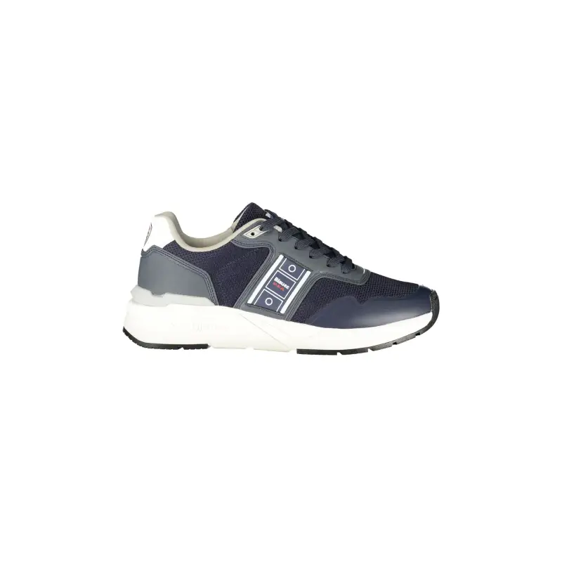 Sneakers Uomo Blu con Lacci e Dettagli a Contrasto / Blu