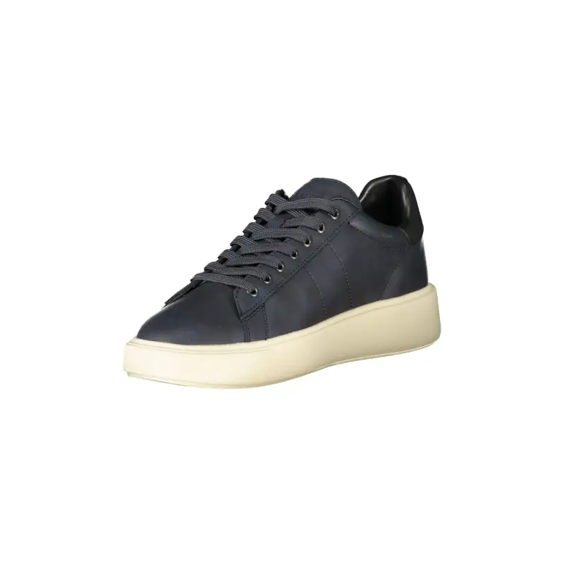 Sneakers Uomo Blu con Lacci e Suola a Contrasto / Blu miniatura 3