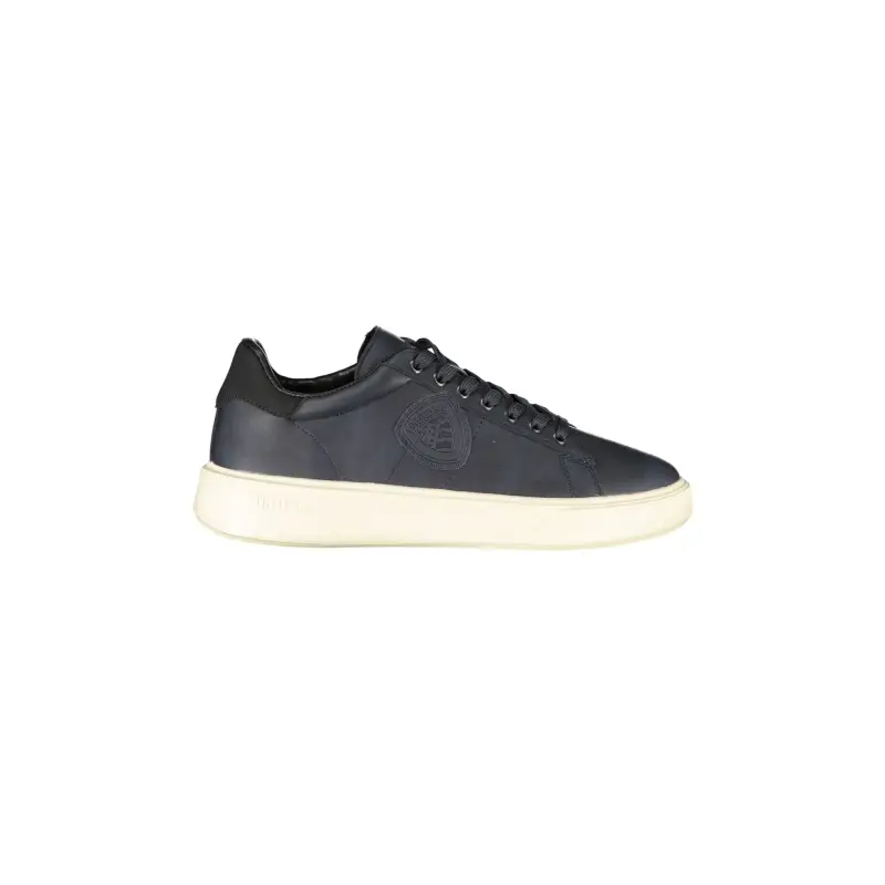 Sneakers Uomo Blu con Lacci e Suola a Contrasto / Blu