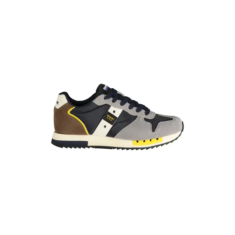 Blauer Sneakers Uomo Grigie con Stampa Logo