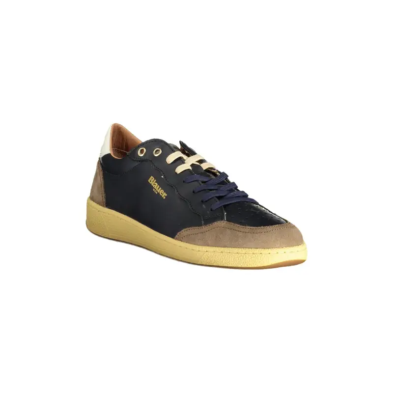 Blauer Sneakers Uomo Marroni con Dettagli a Contrasto miniatura 2