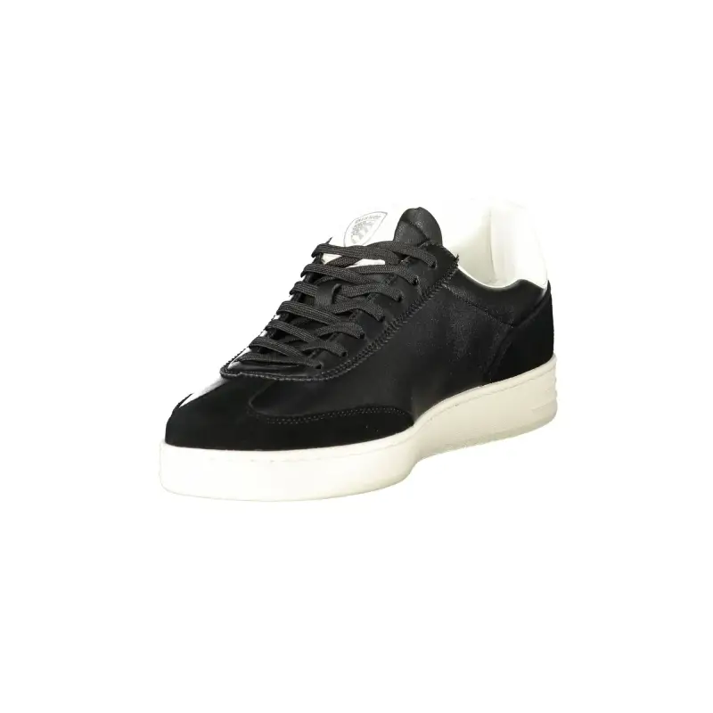 Sneakers Uomo Nere con Lacci e Dettagli a Contrasto Bianco / Nero miniatura 3