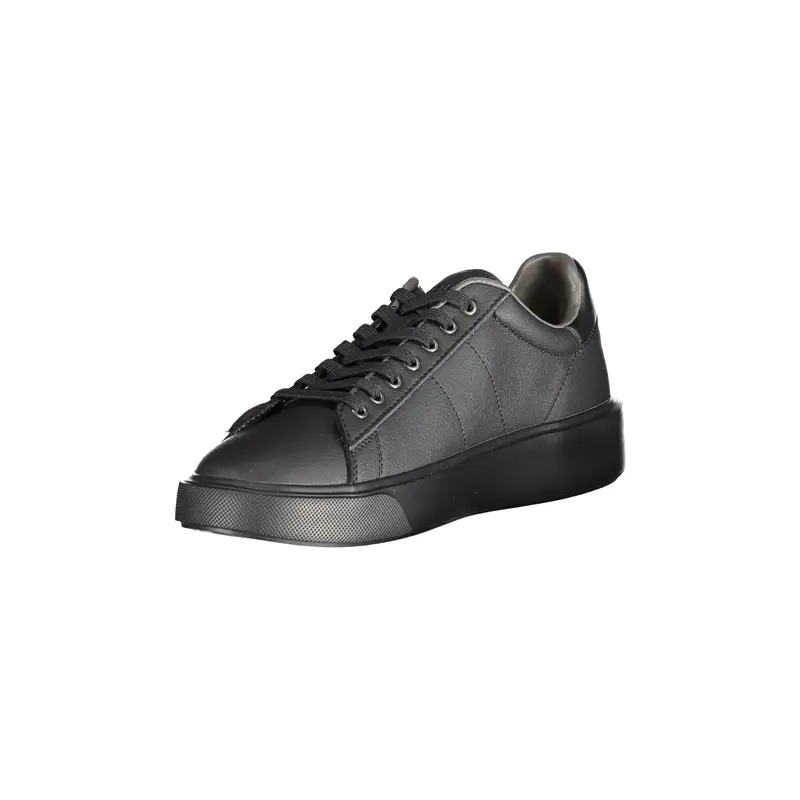 Blauer Sneakers Uomo Nero con Stampa Logo miniatura 3