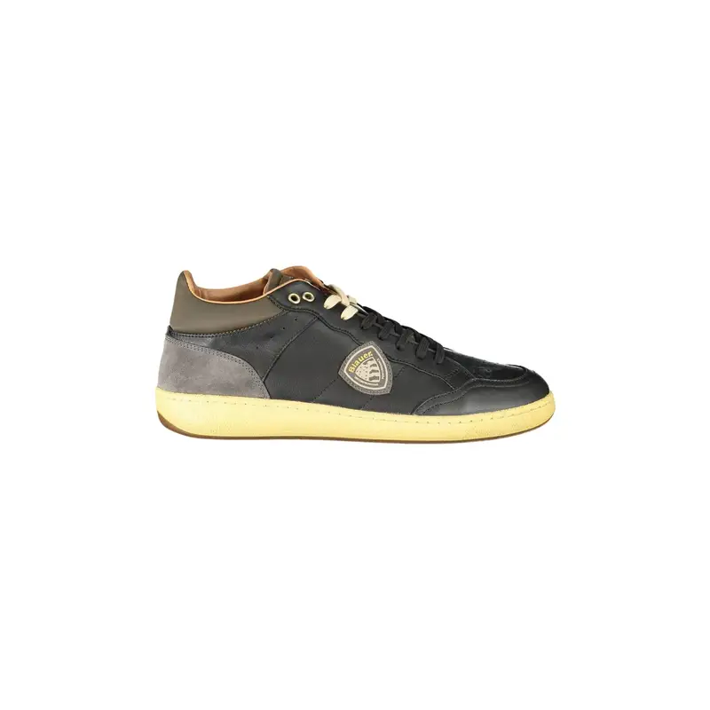 Blauer Sneakers Uomo Nero con Stampa Logo