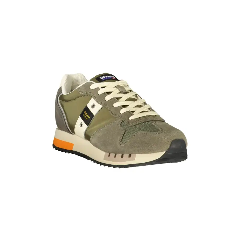 Sneakers Uomo Verdi con Dettagli a Contrasto e Logo / Verde miniatura 2