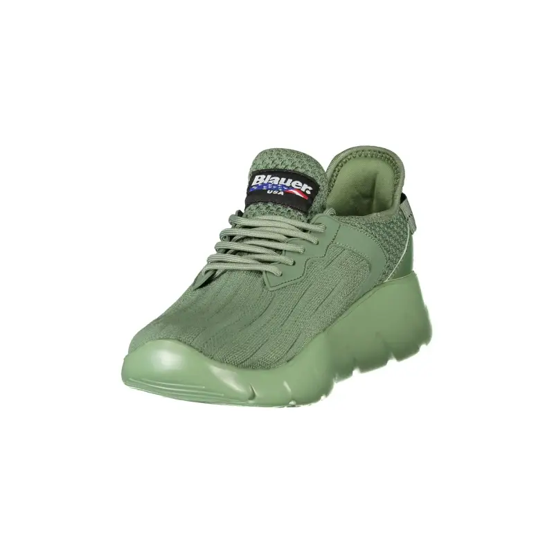 Sneakers Uomo Verdi con Lacci e Dettagli a Contrasto / Verde miniatura 3