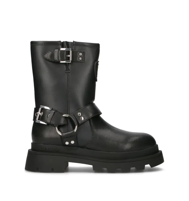 Stivale donna nero in pelle Vario