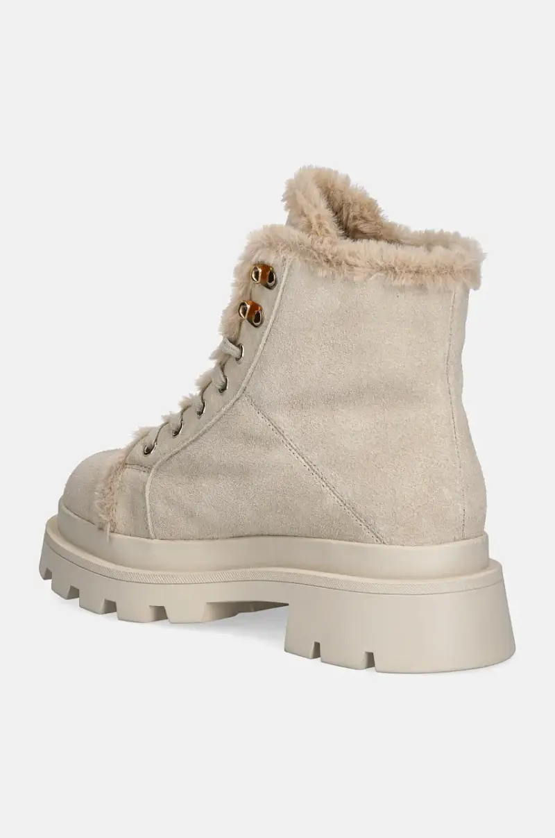 stivaletti alla caviglia in camoscio KIMMEL donna colore beige F4KIMMEL06.SUE miniatura 3