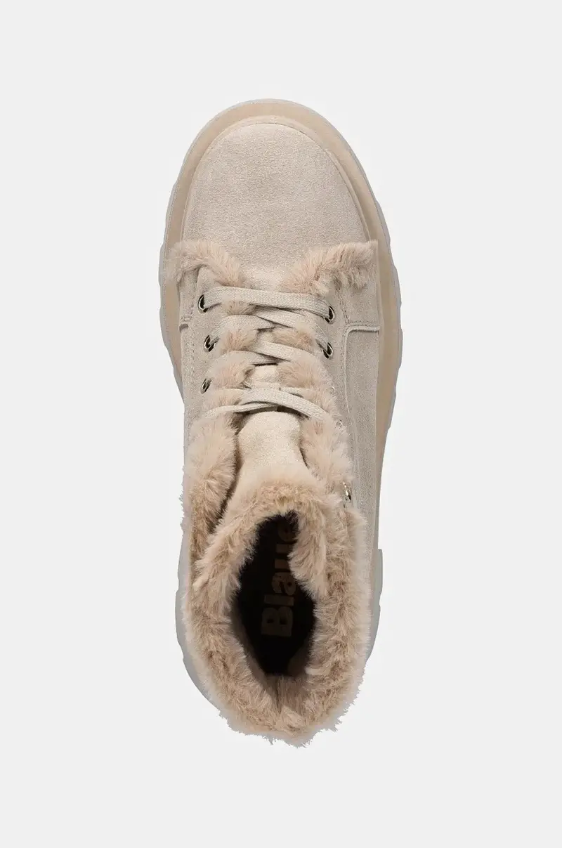 stivaletti alla caviglia in camoscio KIMMEL donna colore beige F4KIMMEL06.SUE miniatura 4