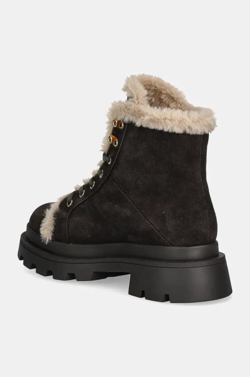 stivaletti alla caviglia in camoscio KIMMEL donna colore marrone F4KIMMEL06.SUE miniatura 3