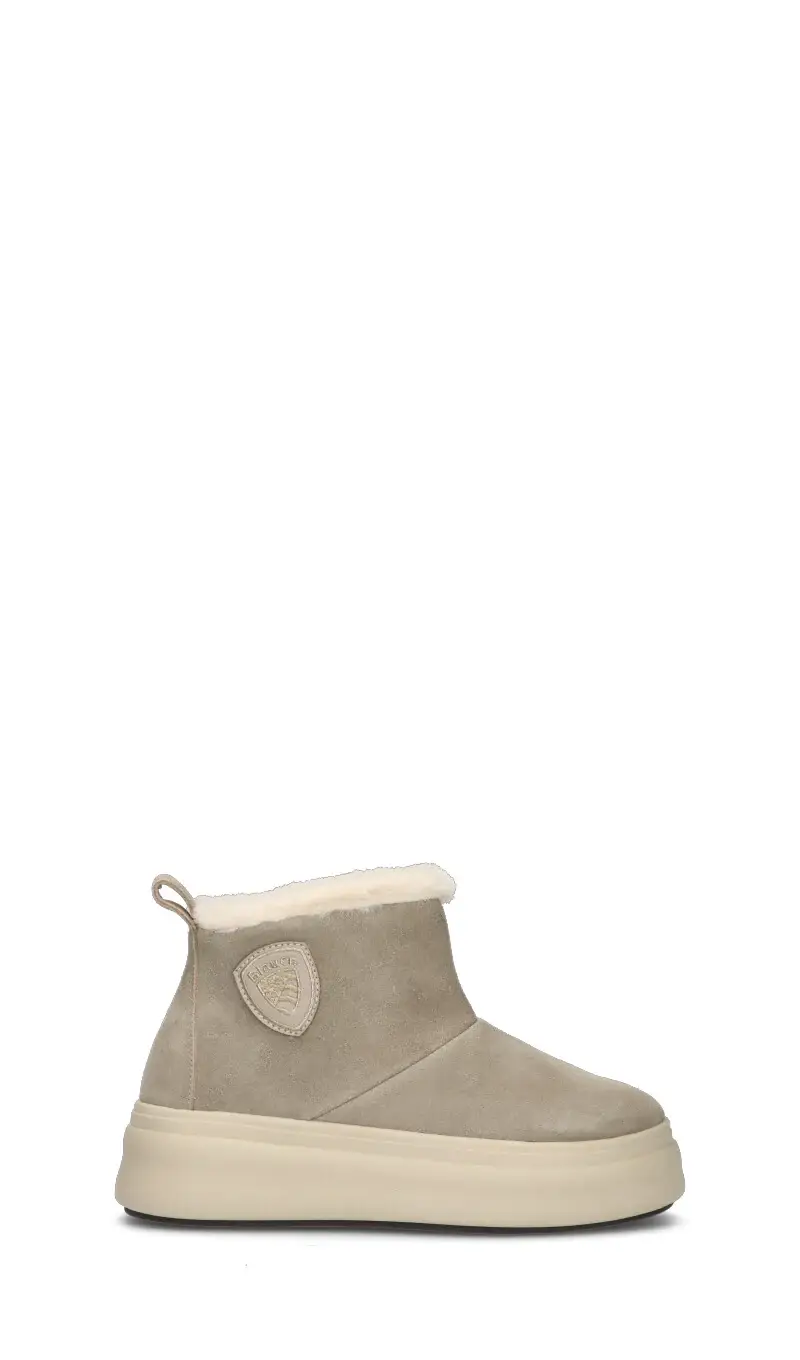 Stivaletto pelo donna taupe in suede Vario