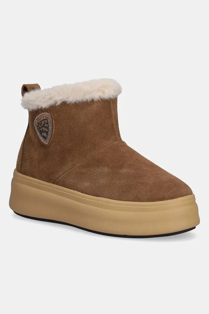 stivali da neve in camoscio EMERY colore marrone F5EMERY02/SWA