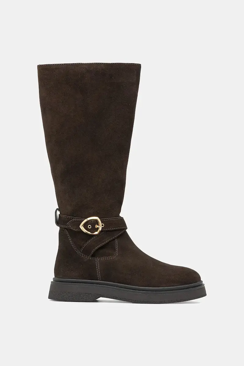 stivali in pelle scamosciata HANNA donna colore marrone F5HANNA05/SUE miniatura 2