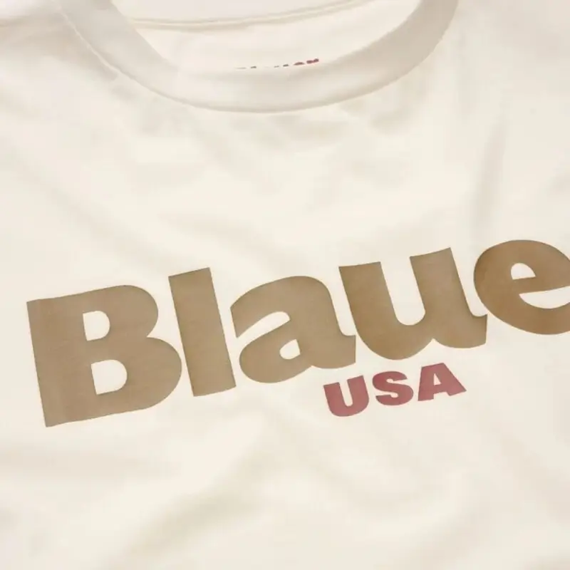 t-shirt da uomo ernst in cotone con maxi logo lettering a contrasto stampato sul davanti bianco neve miniatura 4