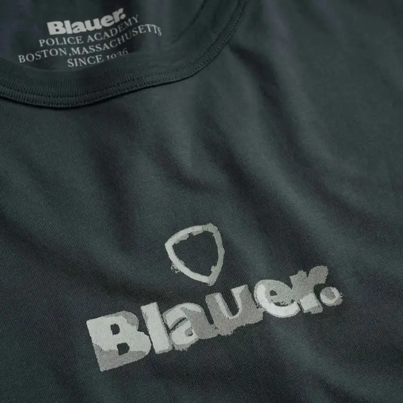 Blauer T-shirt Uomo Verde 3542976 miniatura 4