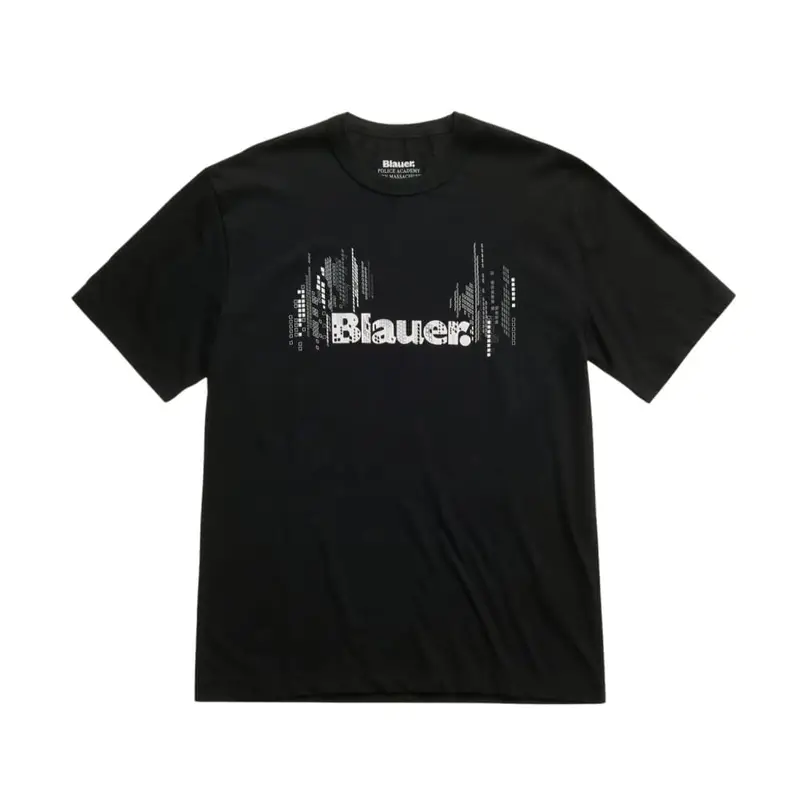 Blauer T-shirt Uomo 3991433 miniatura 3