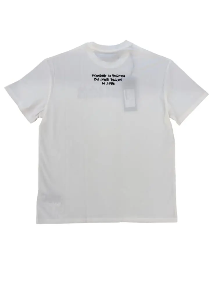 tshirt bianca bambino logo sul davanti miniatura 2