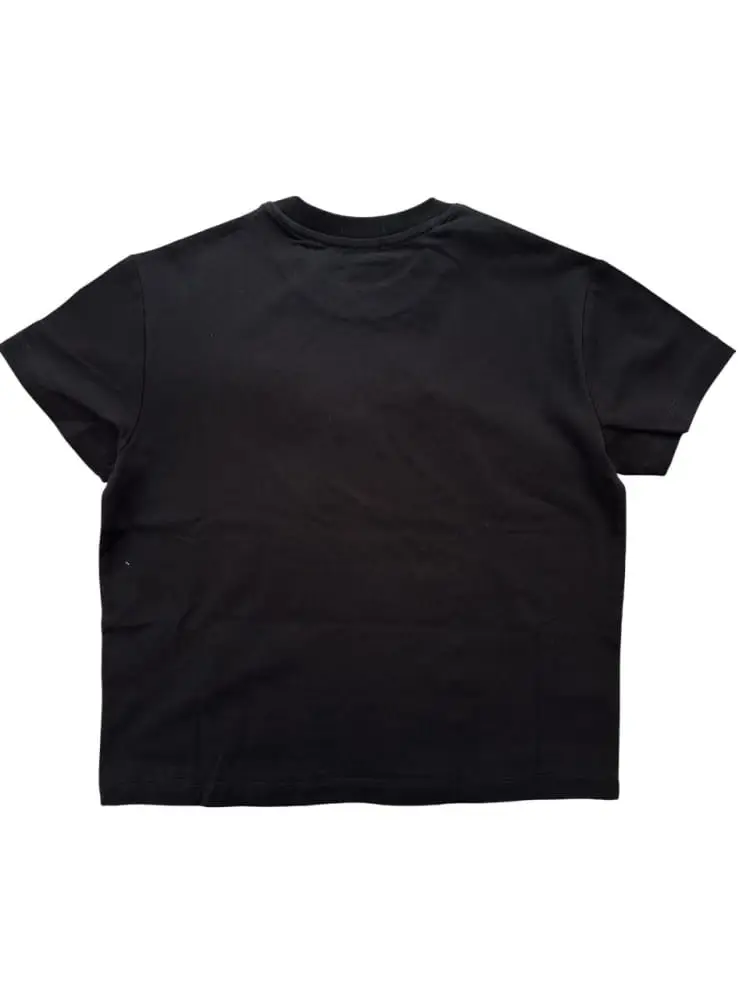 tshirt nera bambino logo scudetto miniatura 2