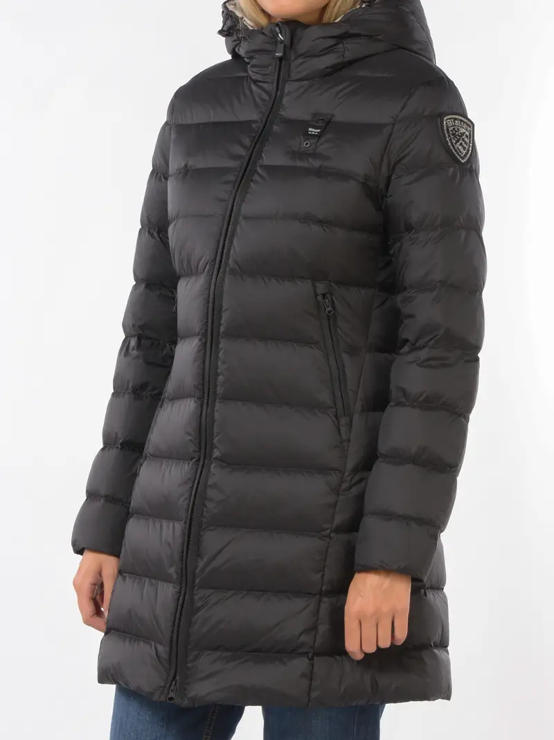 giaccone da donna Blauer U S A Agnes con cappuccio NERO