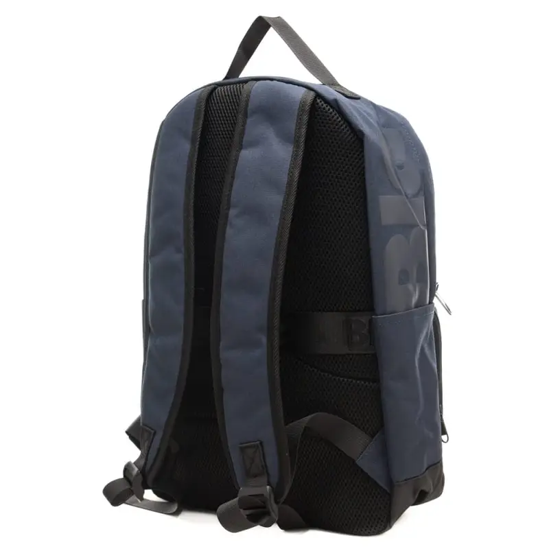 zaino da uomo con maxi logo stampato sui laterali ton sur ton blu navy miniatura 2