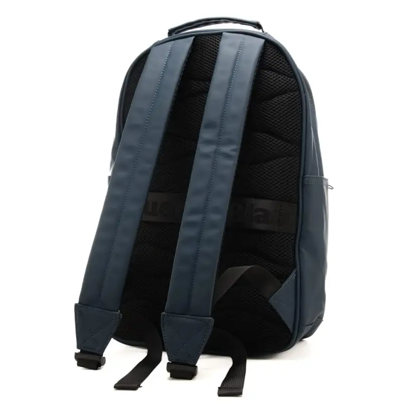 zaino da uomo con tasca verticale frontale esterna blu navy miniatura 2