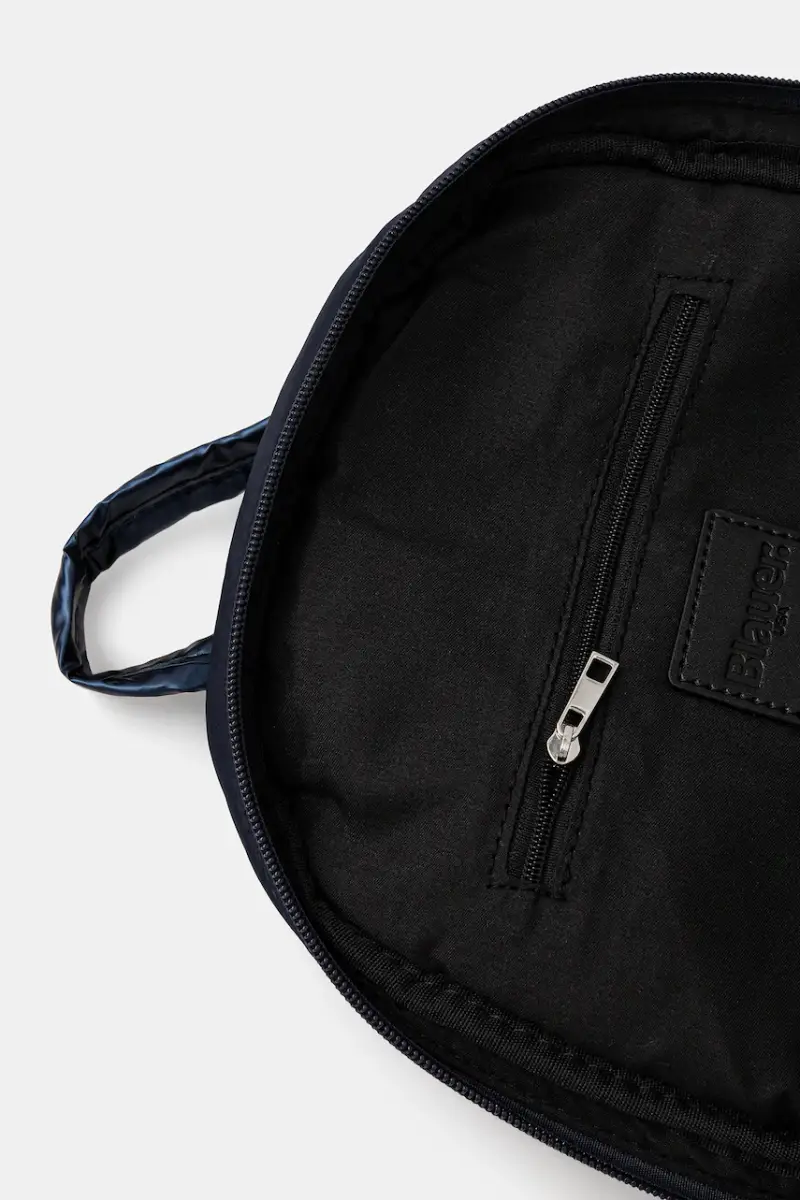 zaino donna colore blu navy con applicazione WAVE04 miniatura 5