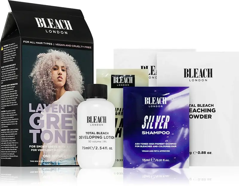 Toner Kit tinta per capelli semipermanente per capelli biondi colore Lavender Grey