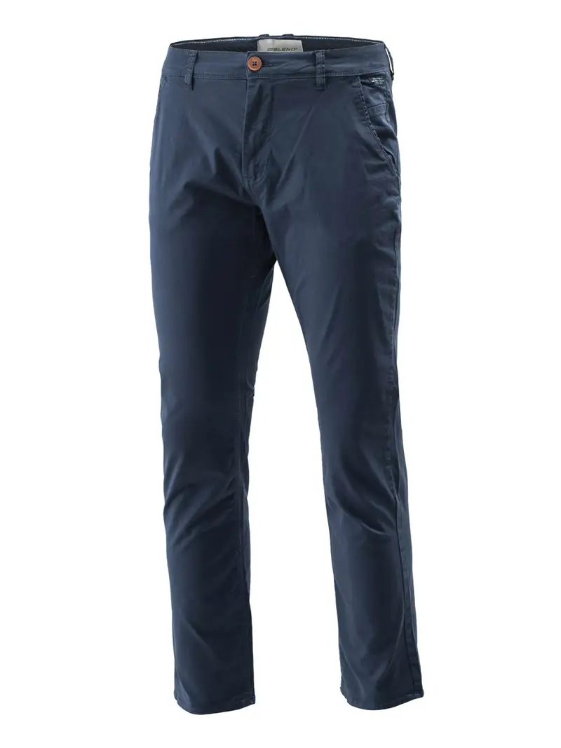 pantalone chino blend da uomo - blu