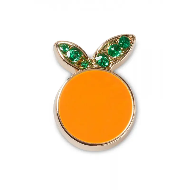 Blinged out peach