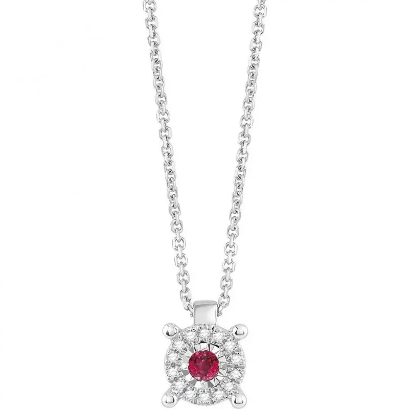 Collana Donna Gioielli Bliss Rugiada In Oro Bianco