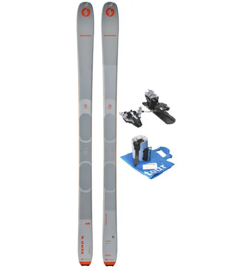 Set Zero G 085 sci da scialpinismo+attacchi+pelli Grey