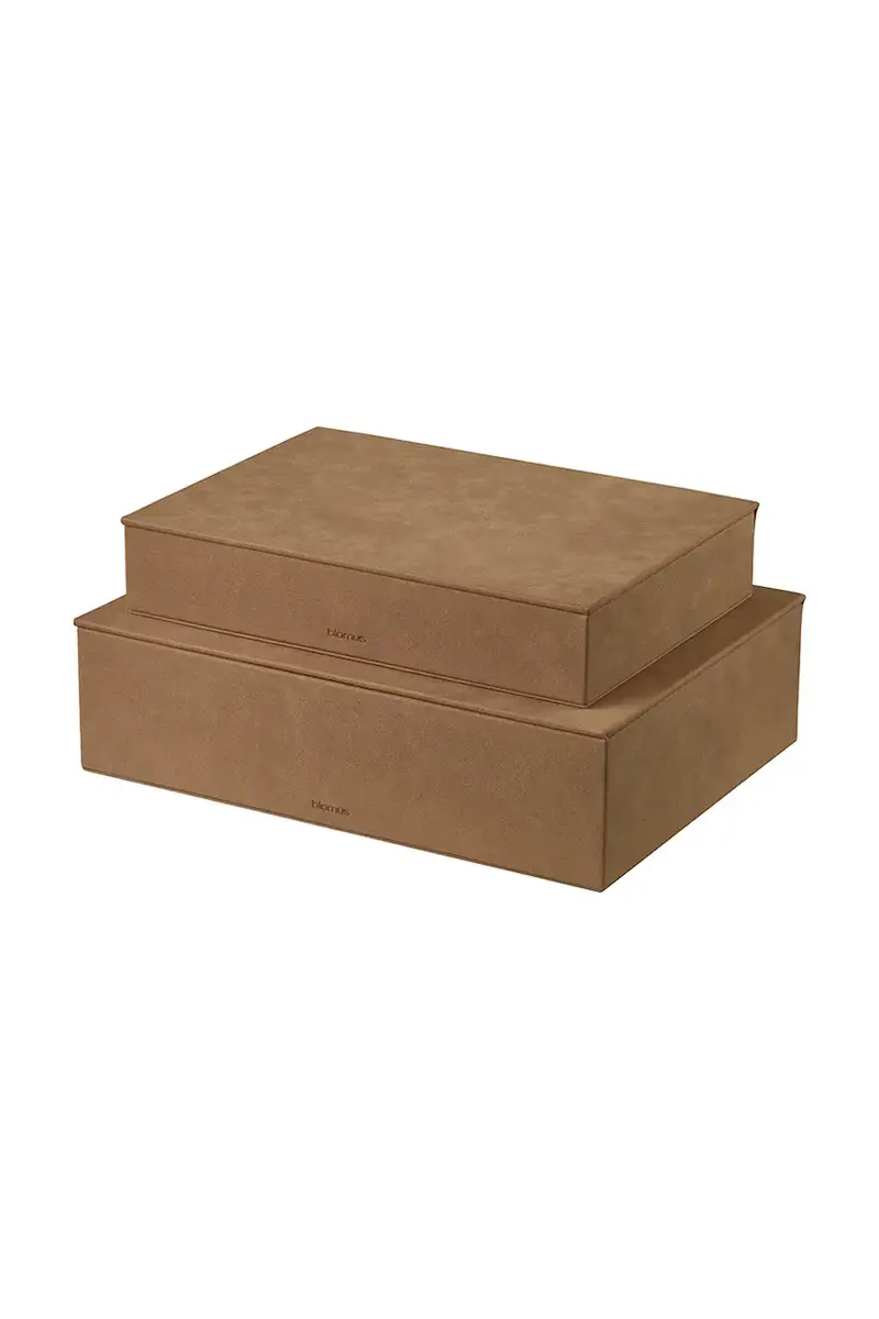 set contenitori Sahla 35 × 25 × 7 / 40 × 30 × 11 cm pacco da 2 Marrone miniatura 2