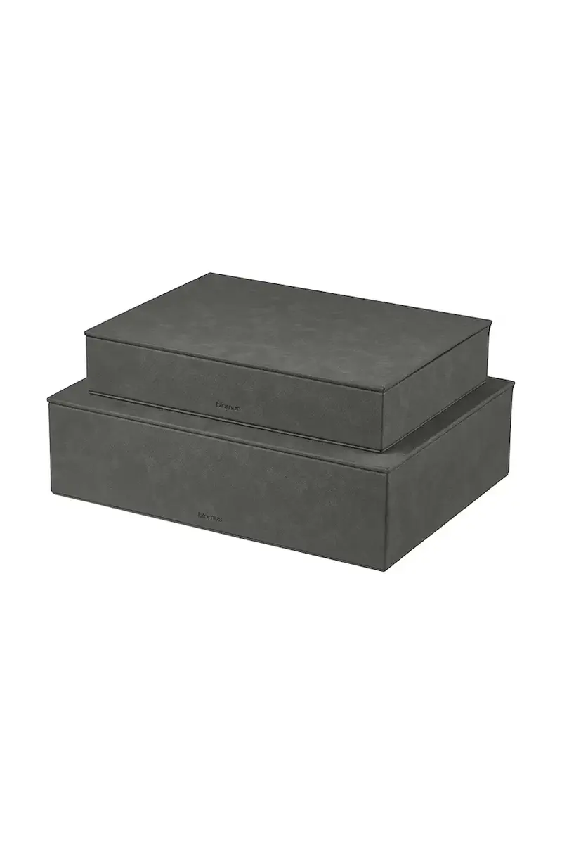 set contenitori Sahla 35 × 25 × 7 / 40 × 30 × 11 cm pacco da 2 Nero miniatura 2