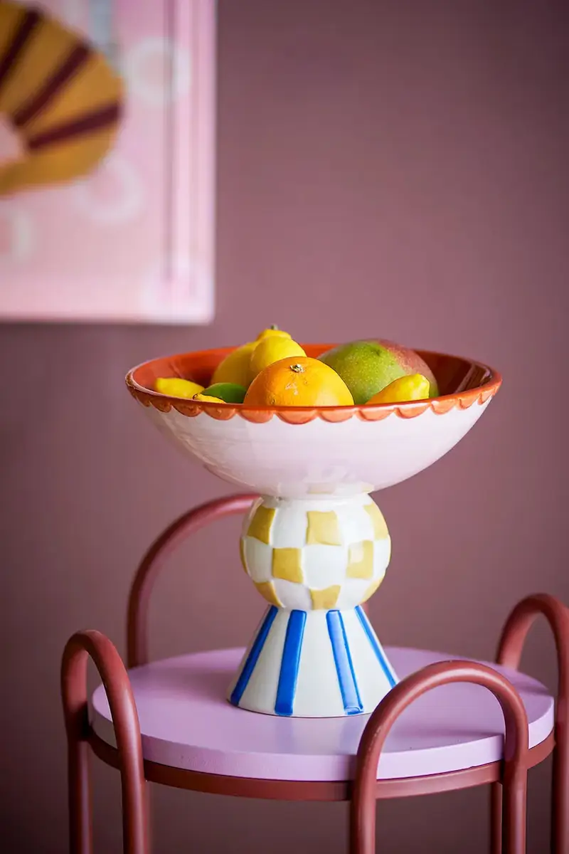 ciotola decorativa Bob 23, 5 x 21 cm colore rosa miniatura 3