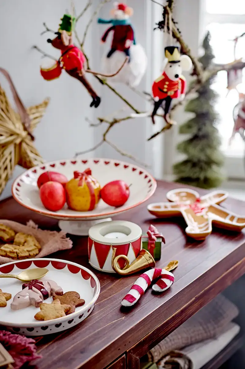 ciotola decorativa Jolly Pedestal Bowl Rosso miniatura 2