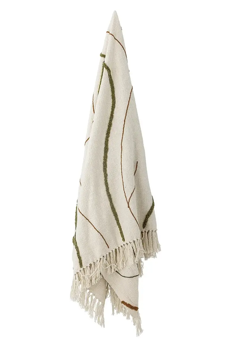 coperta 150 x 130 cm colore beige miniatura 2