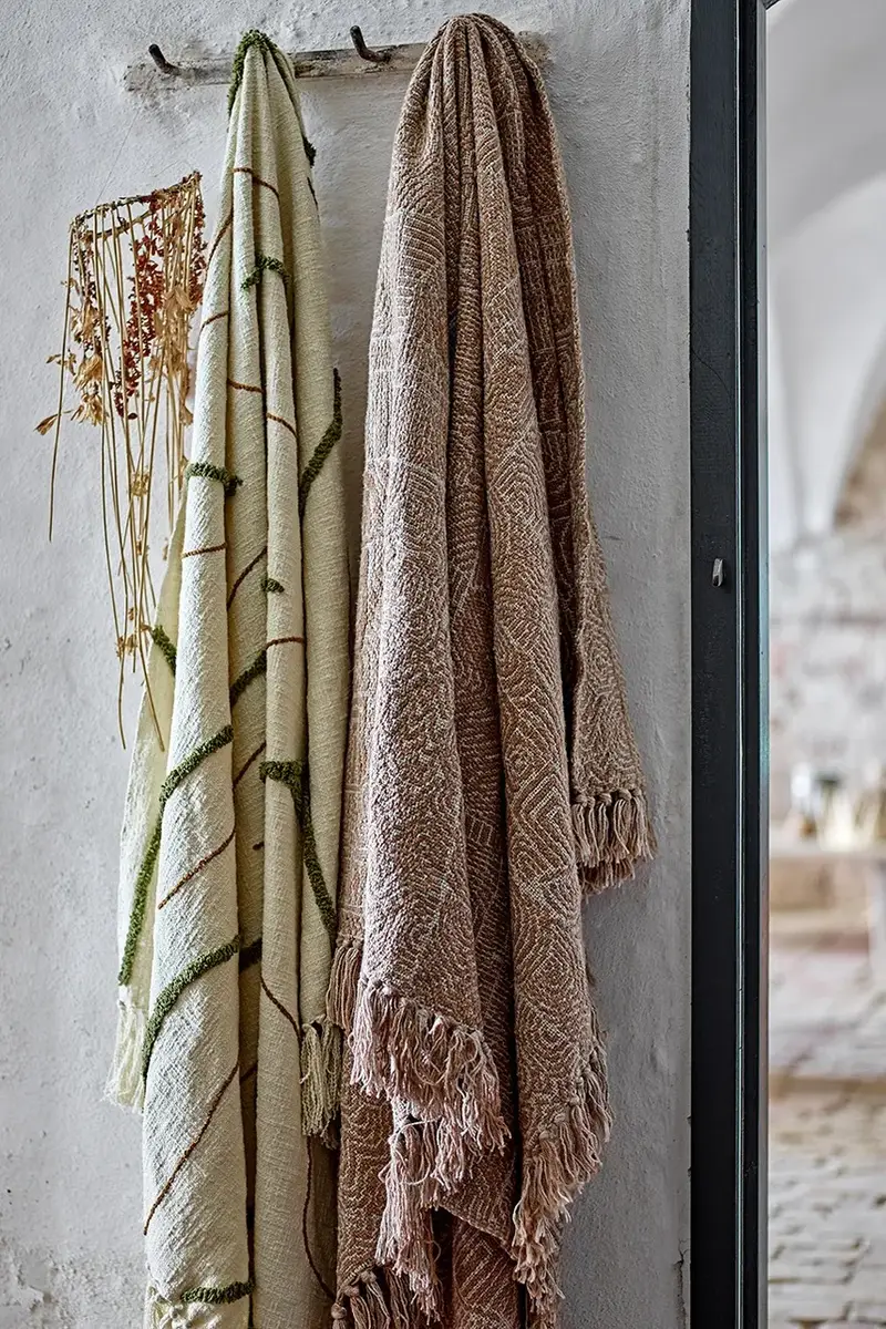 coperta 150 x 130 cm colore beige miniatura 5