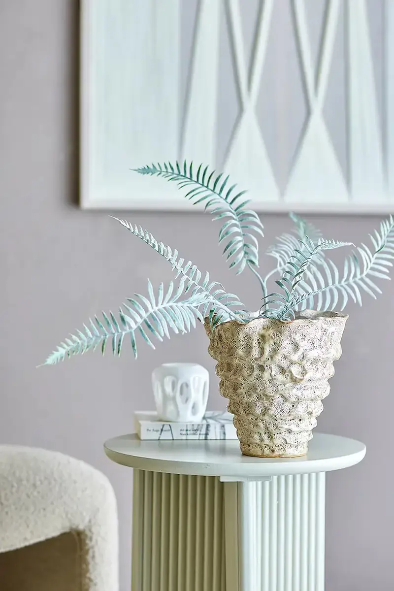 copertura vaso Colleen 22, 5 x 21 cm colore bianco miniatura 2